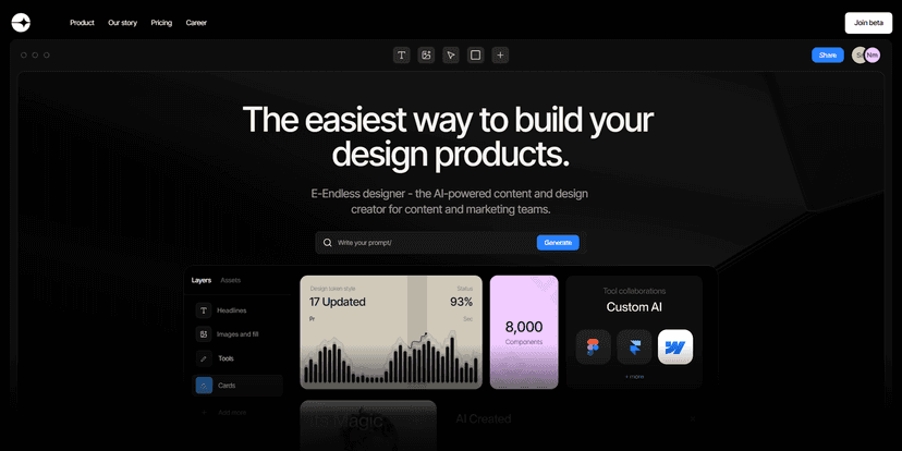 E-Endless - AI Design Tool for Marketing Teams