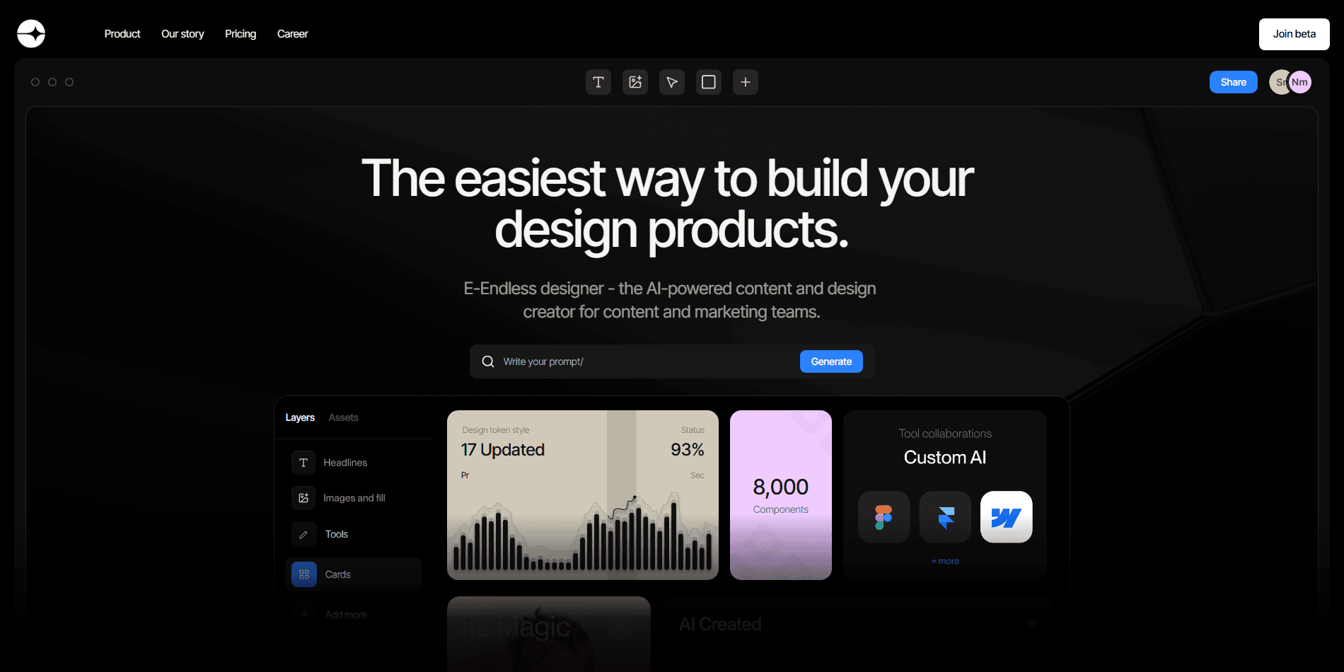 E-Endless - AI Design Tool for Marketing Teams