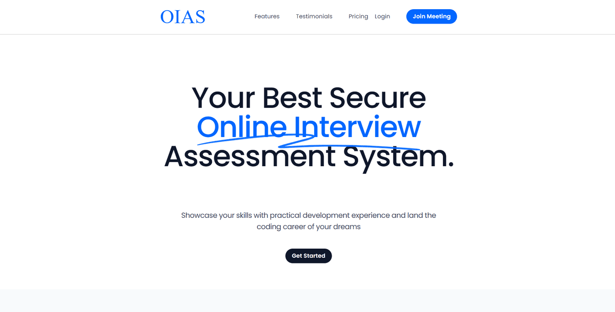 Online Interview Assessment System (OIAS)